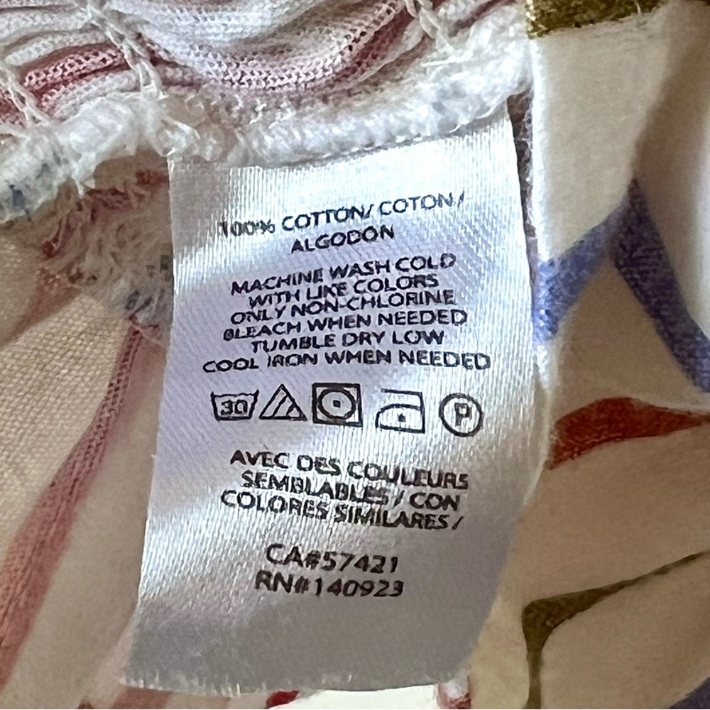 LOFT Striped Smocked Hem Cotton Blouse—SZ. XS - Picture 8 of 11